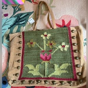 NWT Free people Fleur Tote studded